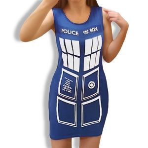 Rare Dr Who TARDIS Tunic Dress